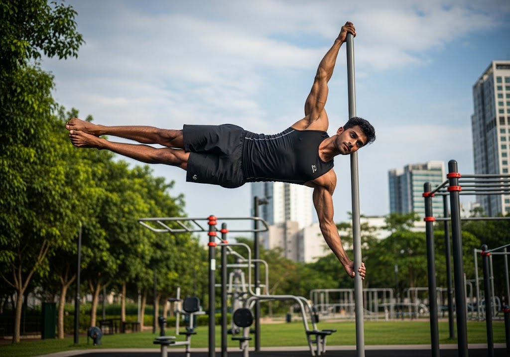 Human Flag Exercise