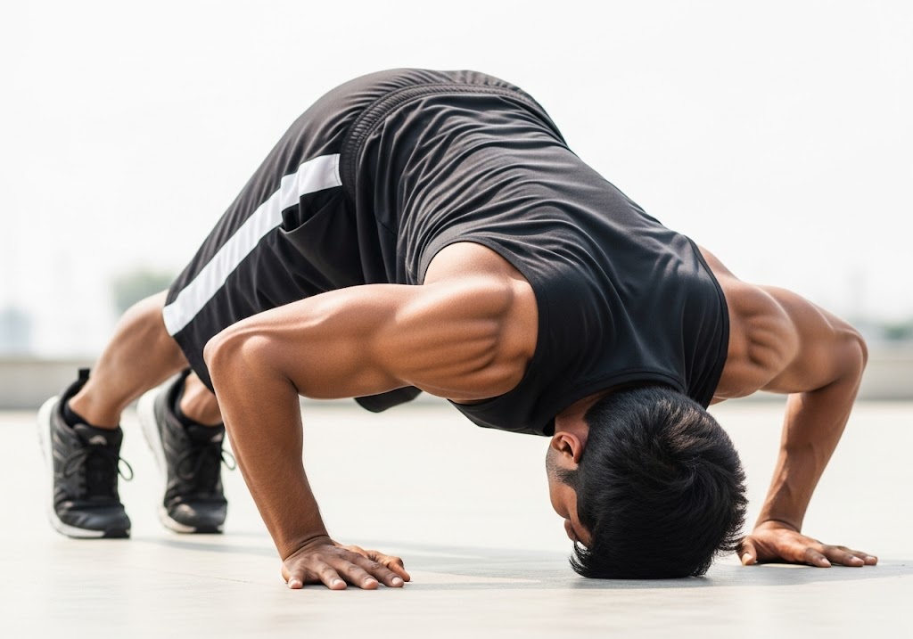7. Pike Push-Ups