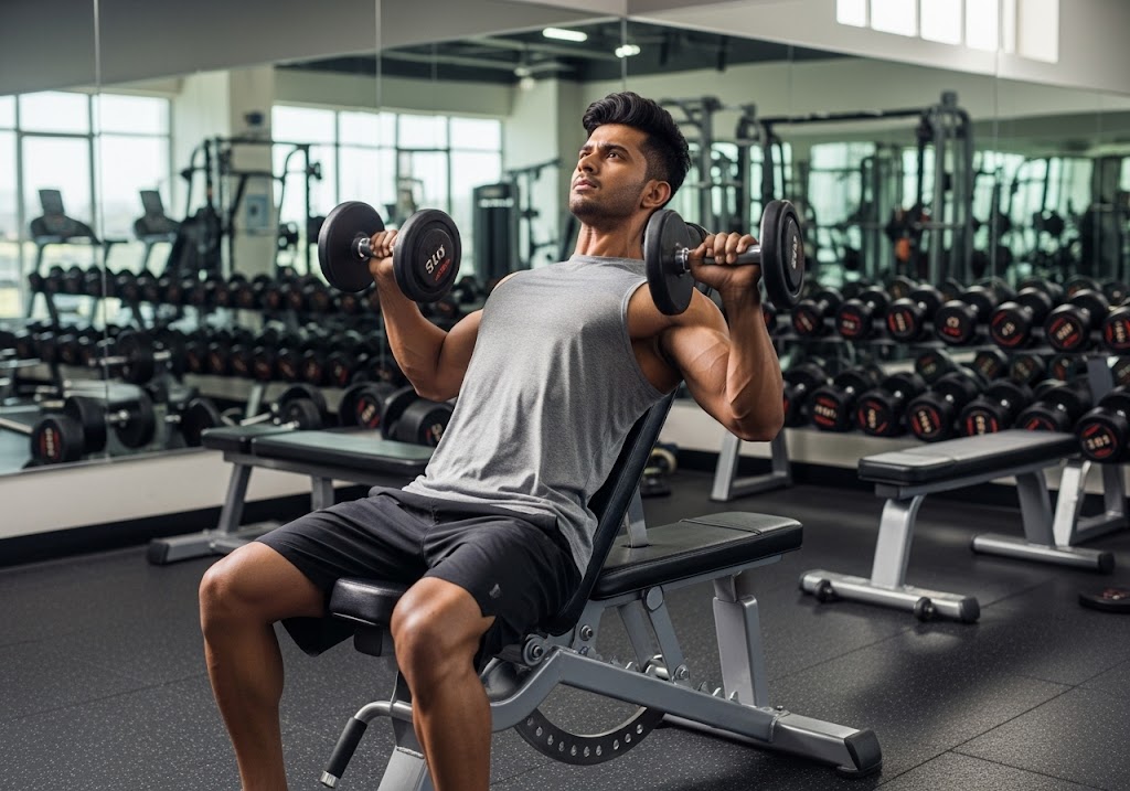 Chest and Tricep Workout with Dumbbells