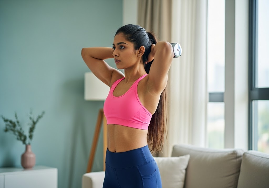 Chest and Tricep Workout with Dumbbells