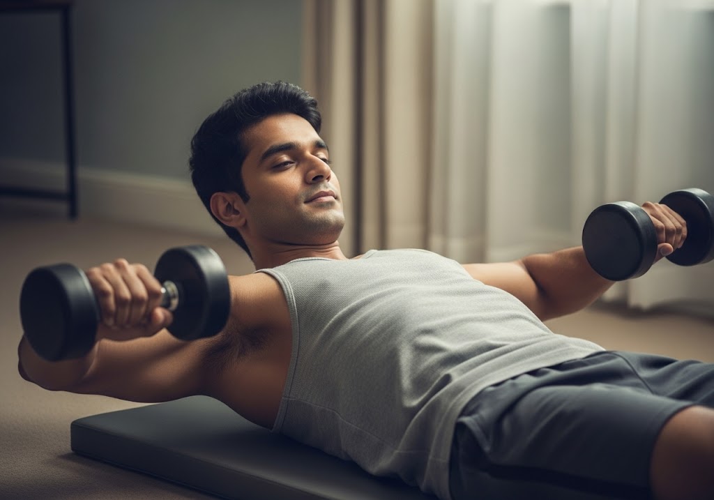 Chest and Tricep Workout with Dumbbells