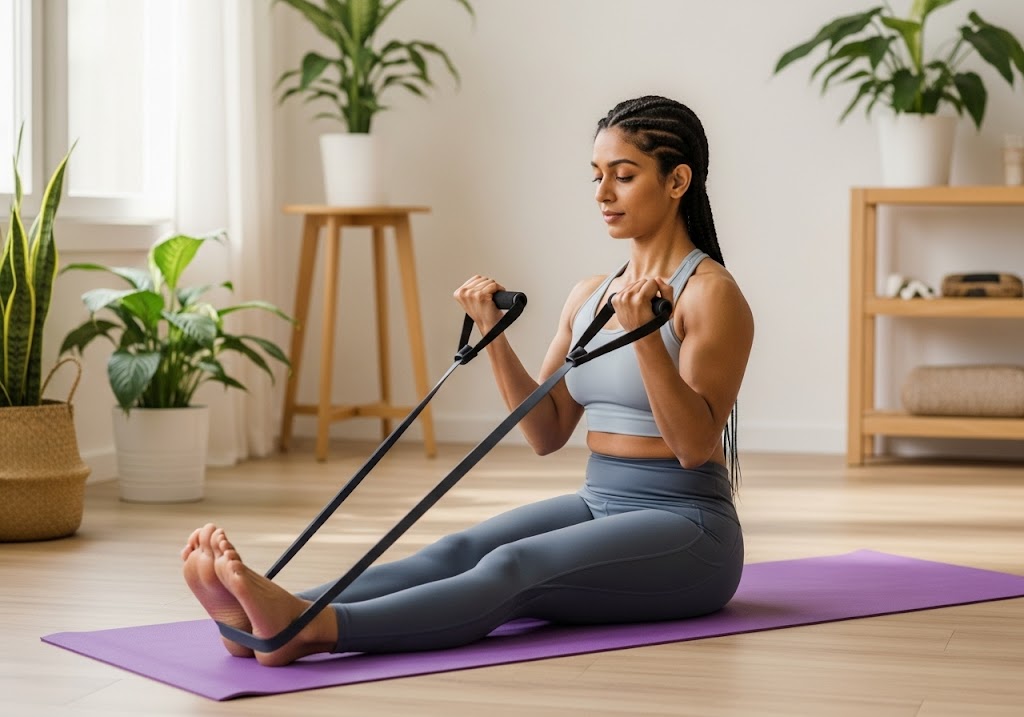 Resistance Band Bicep Workout