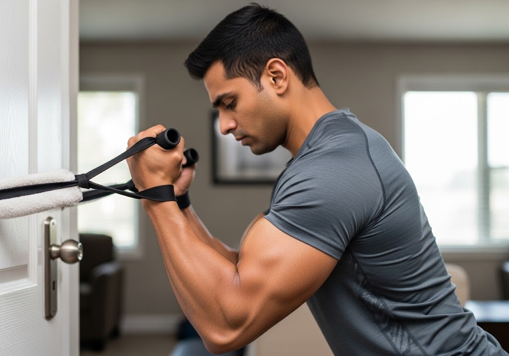 How to Make Biceps at Home Without Dumbbells