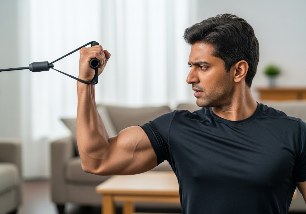 How to Make Biceps at Home Without Dumbbells