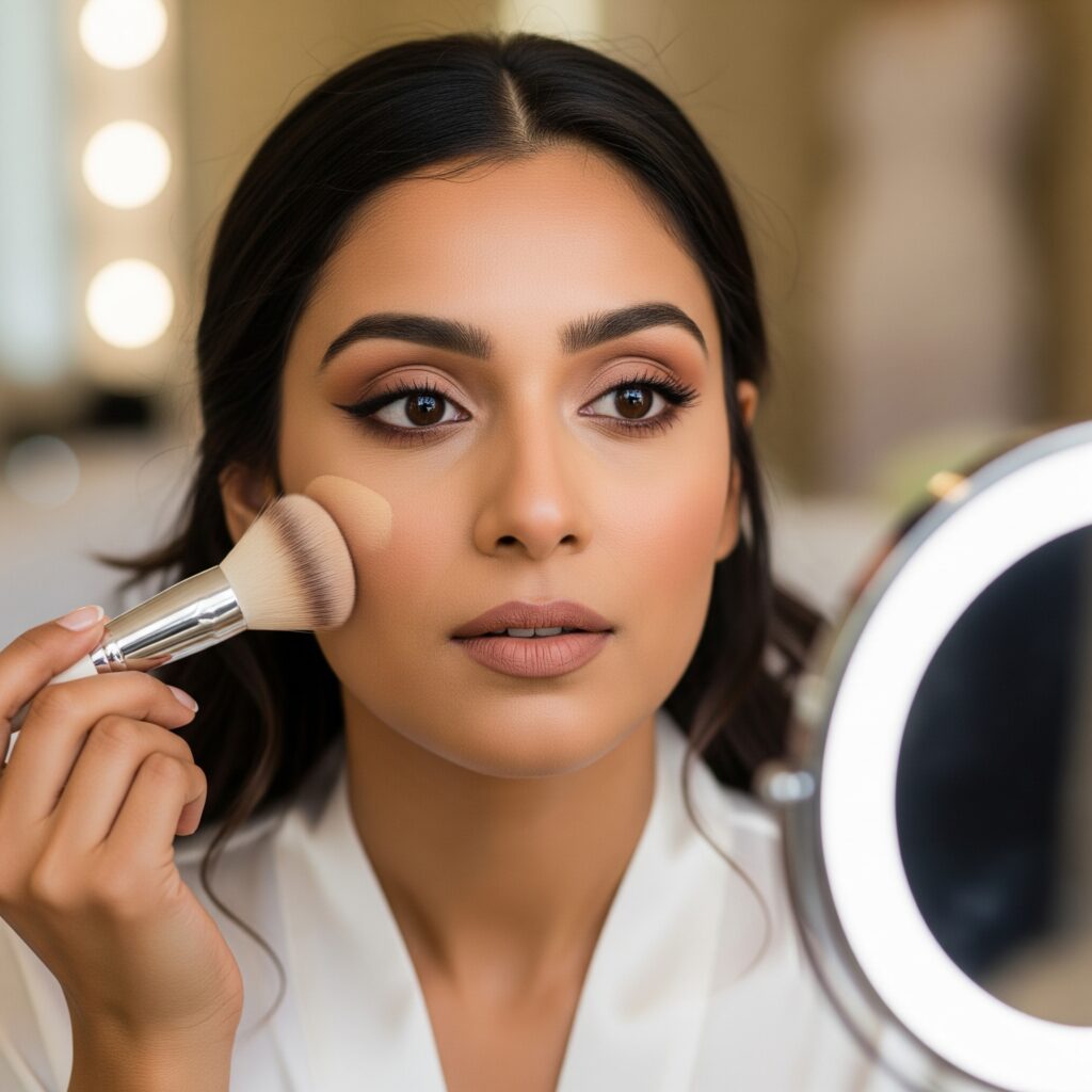 nude bridal makeup