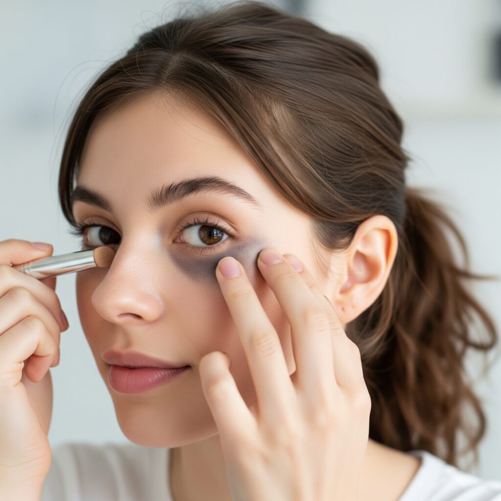 how to cover dark circles with makeup