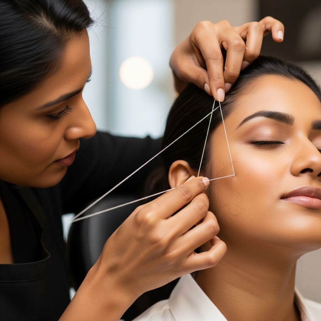 Threading vs Waxing Face