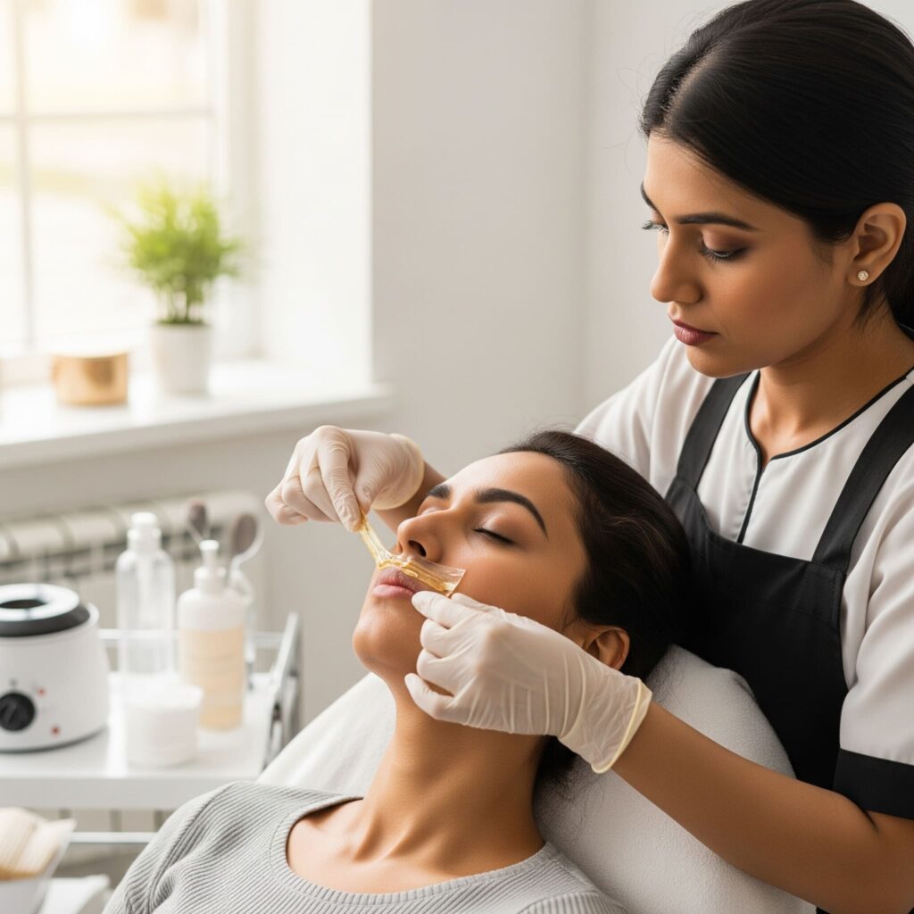 Threading vs Waxing Face