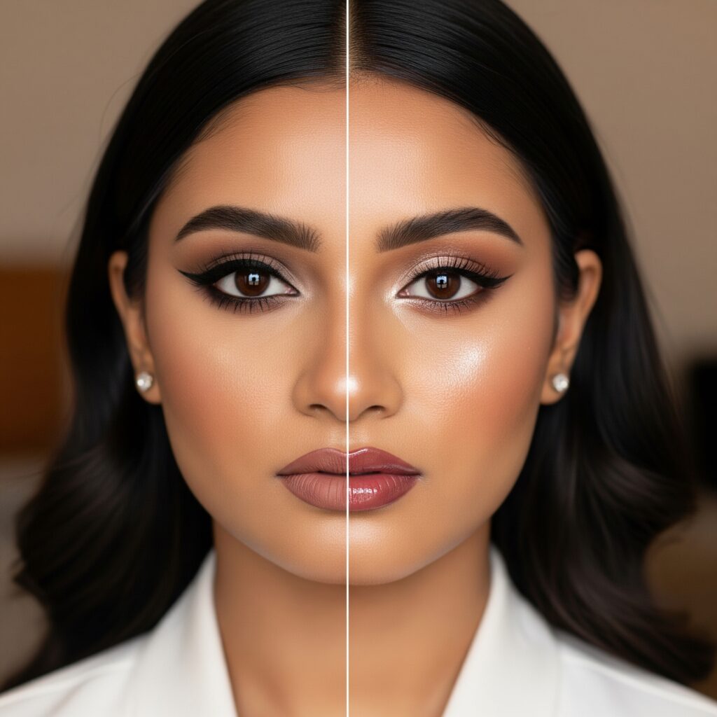 Matte Makeup vs Dewy
