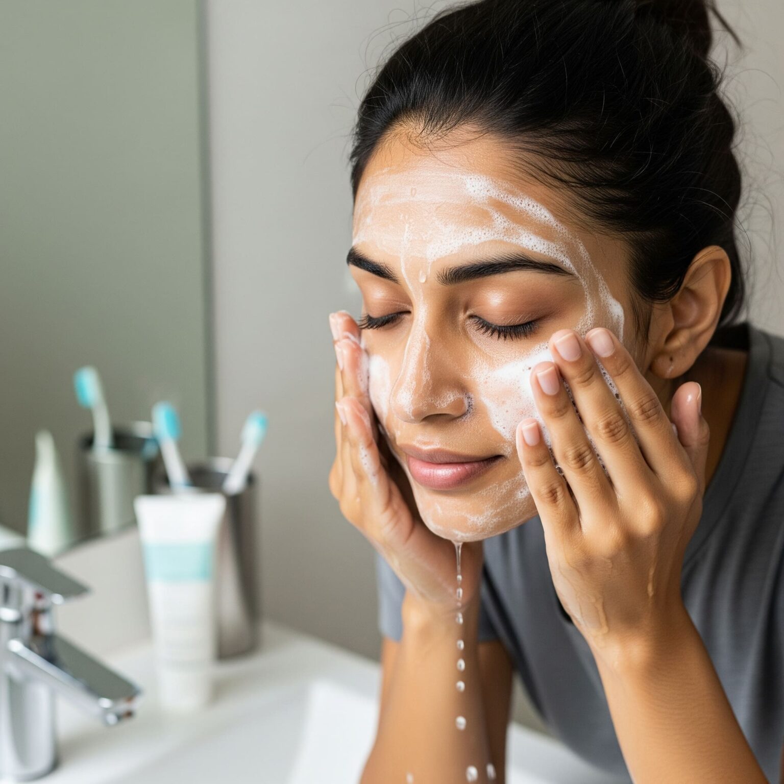 Using Face Wash What's the Difference Between Face Scrub and Face Wash