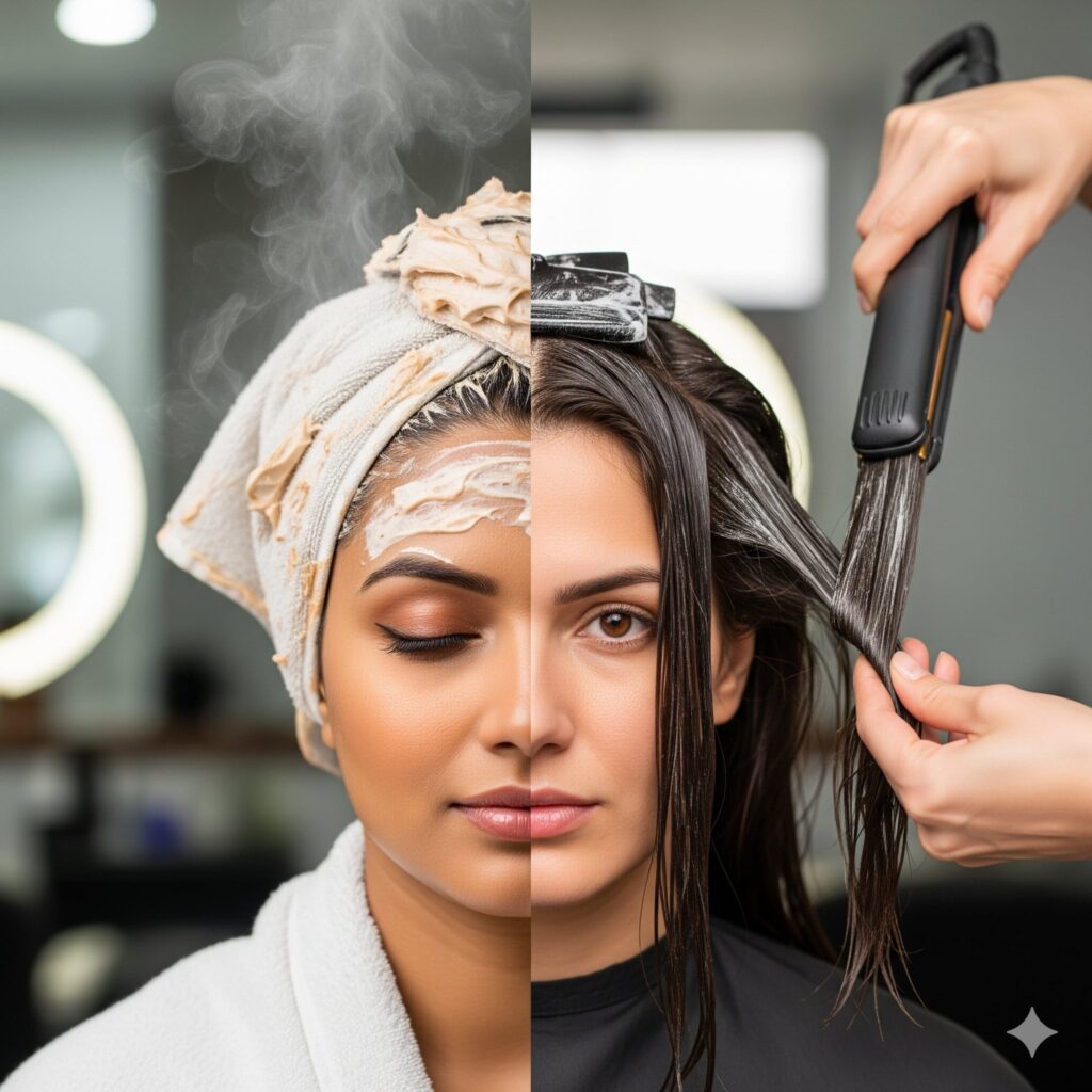 Hair Spa vs Keratin Treatment
