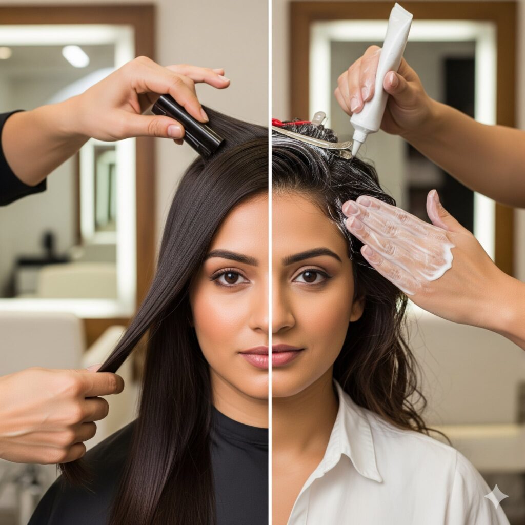 Hair Smoothening vs Keratin Treatment