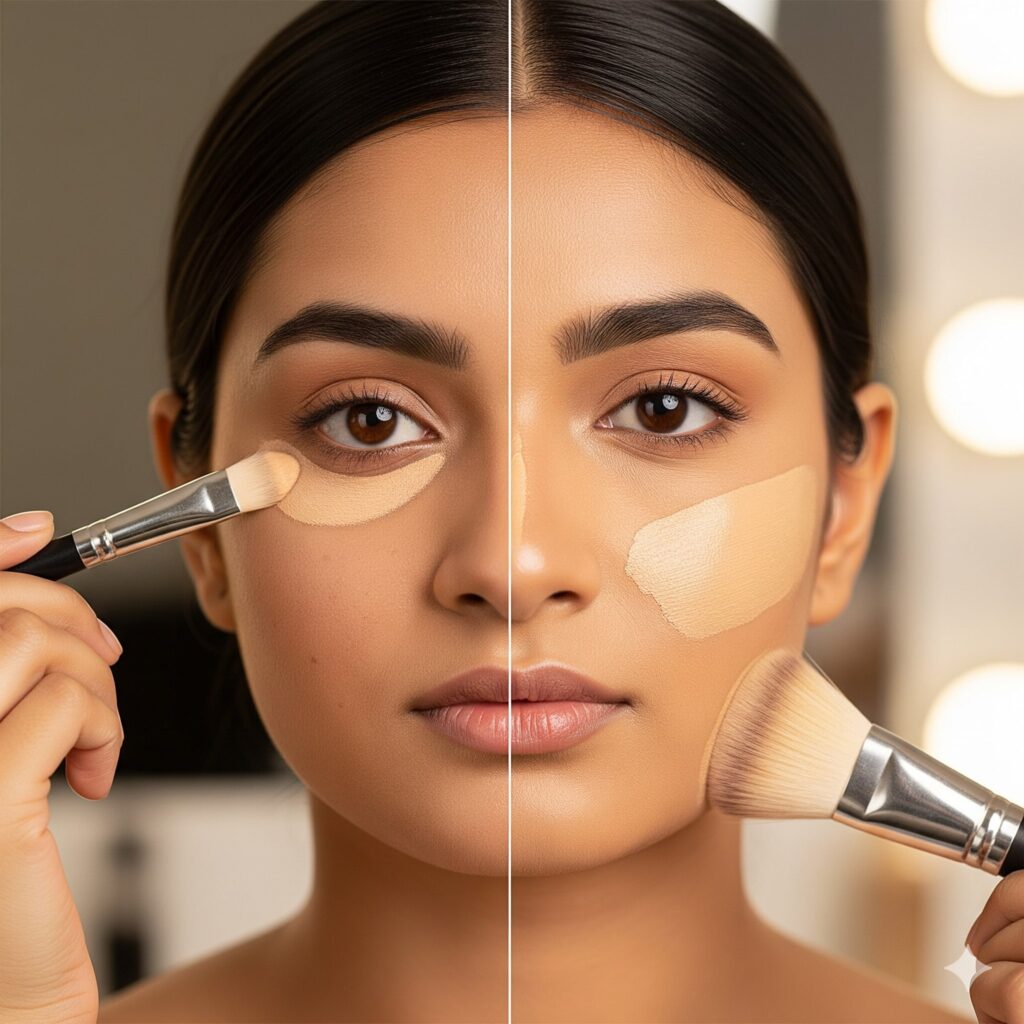 Concealer vs Foundation