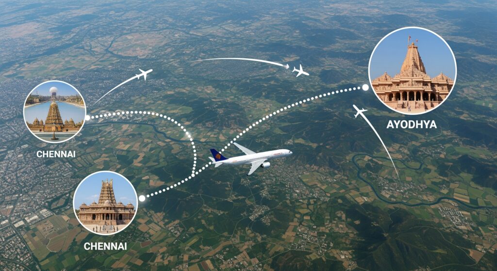 Flights from Chennai to Ayodhya